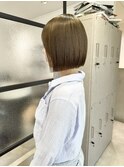 YOKE  切りっぱなしボブ大人ボブアッシュベージュグレージュ