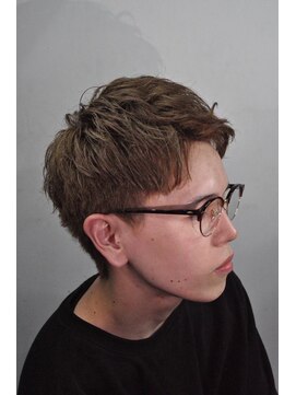 ヒロギンザ 新橋日比谷口店(HIRO GINZA) メンズショート/ツーブロックマッシュ/ハイライト/束感/波巻き