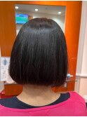 うる艶ボブスタイル　髪質改善　水トリートメント