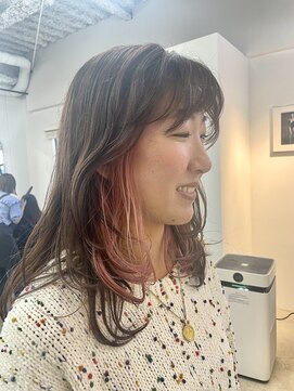 ナンバースリー 溝の口店(Number Three) ピンクインナーカラー