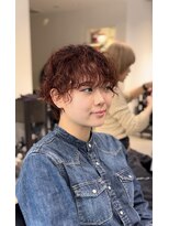 ナループロアツム(Nalu pu loa Tsum)&nbsp;レッドオレンジ/ショートパーマ