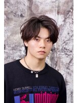 クロムトウキョウ ザ バーバー 新宿本店(CHROM TOKYO the Barber)&nbsp;センターパートナチュラルパーマ