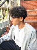 マッシュ×波巻きパーマ/秋田メンズ