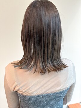 ガーランドギンザ(Garland Ginza) 外ハネくびれミディアムレイヤーカットセミディシアーカラー