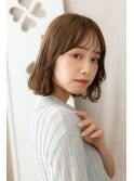 フェザーバングくせ毛風抜け感エアリーボブZ越谷20代30代40代