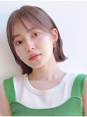 Say.ショートボブミルクティーアッシュ韓国ボブレイヤーボブ原宿