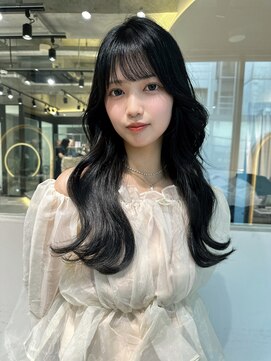 ロンドメリア 天神大名店(Lond Melia) 小顔に見せるヘア/ワンレン/ボブウルフ/ネビージュ/黒髪カタログ