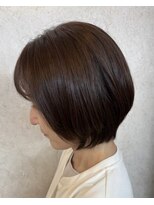 ビスクヘアデザイン(bisq hair design)&nbsp;ショートボブ　髪質改善カラー　顔まわり　顔周り
