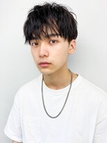 アイスバーグ ウェスト 清澄白河(eyesburg W/est)&nbsp;王道メンズショート☆無造作ツイストパーマアッシュブラック