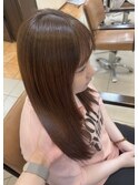 ・ミディアムブラウン×髪質改善