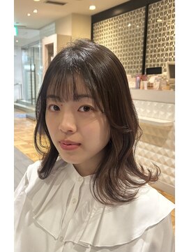 ヘアーズ ギャラリー 堺店(Hair's Gallery) 韓国風レイヤー/オリーブブラウン/30代/40代/50代