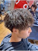 マッシュ×ツイストパーマ