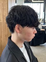エルマーク 梅田(L-MARK)&nbsp;マッシュヘア/波巻きパーマ/men's/スパイラルパーマ