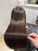 ミヨン 京都烏丸店(miyon)&nbsp;【miyon】韓国レイヤーカット×暗髪カラー×髪質改善