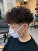 宇都宮メンズカットメンズパーマ波巻きスパイラルパーマツイスパ