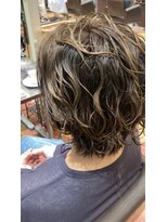 シャンプーボーイ 佐賀(SHAMPOO BOY)&nbsp;白髪ぼかしにしっかりパーマかけました！