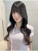 韓国ヘア/グレージュ/透明感/髪質改善/縮毛矯正/ロングレイヤー
