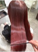 ワインレッド 艶カラー 似合わせ ケラチントリートメント