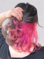ディーバ 横浜(D.I.E.V.A)&nbsp;10代20代30代ネオンピンクインナーカラー大人可愛いレイヤーボブ