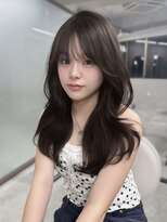 ボタン ハカタ(VOTAN hakata) 博多美容室/首レイヤー/ダークブラウン/韓国ヘア