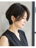 前下がりハンサムショート