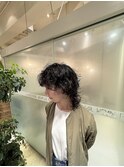 レディースウルフ×ウェーブパーマ