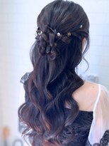 タグマル&nbsp;結婚式ヘアセット☆ハーフアップ