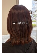 フレイムス ヘアアンドリラックス 東川口店(Frames hair&relax)&nbsp;【HIRUMA】ワインレッドカラー