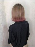【reir下北沢】*ラインカラー+ブランジュ+ペールピンク*