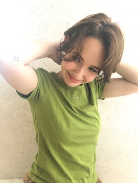 ケイト(kate) 【kate大宮】センターパート×オリーブベージュ