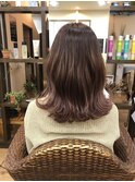 ピンクベージュグラデーション