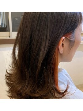 パルミエ(Palmier) オレンジ×インナーカラー