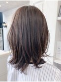 福山市美容室Caary人気 ゆるふわミディアムレイヤー