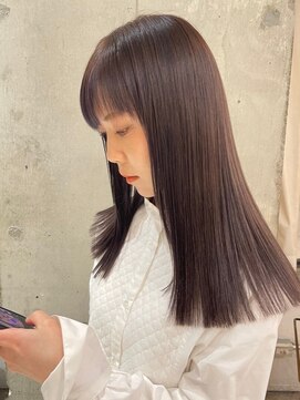 ディッシィ 立川(D'ICI) 《SAYAKA》ぱつっとhair × ラベンダーグレージュ
