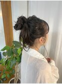 雨の日でも安心！崩れにくいお団子ヘア
