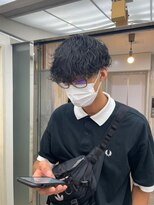 ナンバー アンフィール 渋谷(N° anfeel)&nbsp;【HIKARU】@hikaru_cut メンズカット黒髪ツイストパーマ