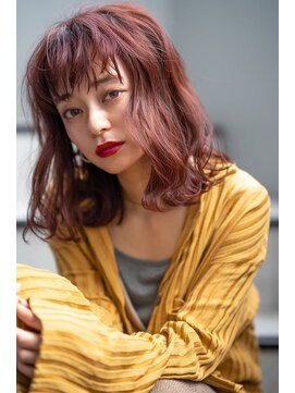 ケアリー 武蔵小杉(Carelly) 大人かわいい前髪セシルカットココアブラウンフリンジウェーブ