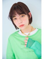 リトル 川越(little) 暗髪前髪パーマボブ