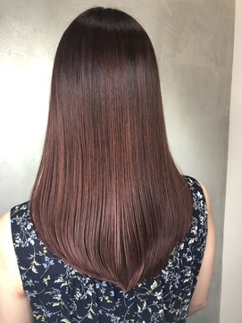 ルッソリベラ 池袋(Lusso libera) さらさらストレート　ピンクベージュ　池袋◎30代40代50代