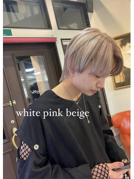 コレットヘア(Colette hair) ☆ホワイトピンクベージュ☆