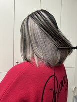 ユイマァル 岡山店(YUIMARL)&nbsp;ブラック×ホワイトラベンダー