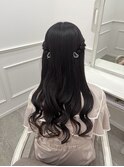 【ヘアメ】大人ガーリーさんに♪ねじりハーフツイン＊新井