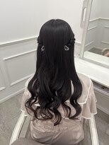 【ヘアメ】大人ガーリーさんに♪ねじりハーフツイン＊新井