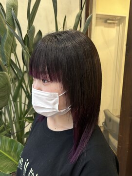 アン(Hair make un) カシスピンク