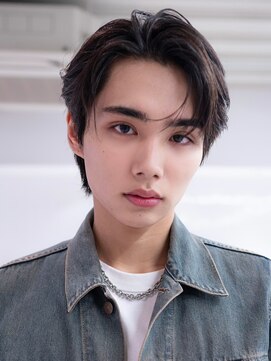 ハバナ 渋谷(HAVANA) アッシュブラックマッシュパーマ刈り上げツーブロック