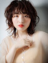 カバーヘアアンドスパ ブリス 浦和(COVER HAIR&SPA bliss)&nbsp;ワイドバング細めハイライト外ハネくびれウルフv浦和20代30代