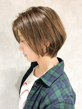 アクシス 仙台愛子店(AXIS) 【AXIS】フォギーベージュ×ショートボブ