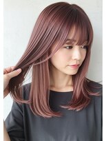 アントワープトーキョー(antwerp TOKYO)&nbsp;30代40代50代ピンクベージュブリーチあり白髪ぼかしハイライト