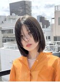 タイトボブ/切りっぱなし/ボブストレート/ミニマムボブ