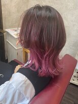 アトリエ スピカ ヘアーアンドメイク(atelier Spica Hair Make)&nbsp;【デザインカラー】ハイレイヤー×ローズピンク